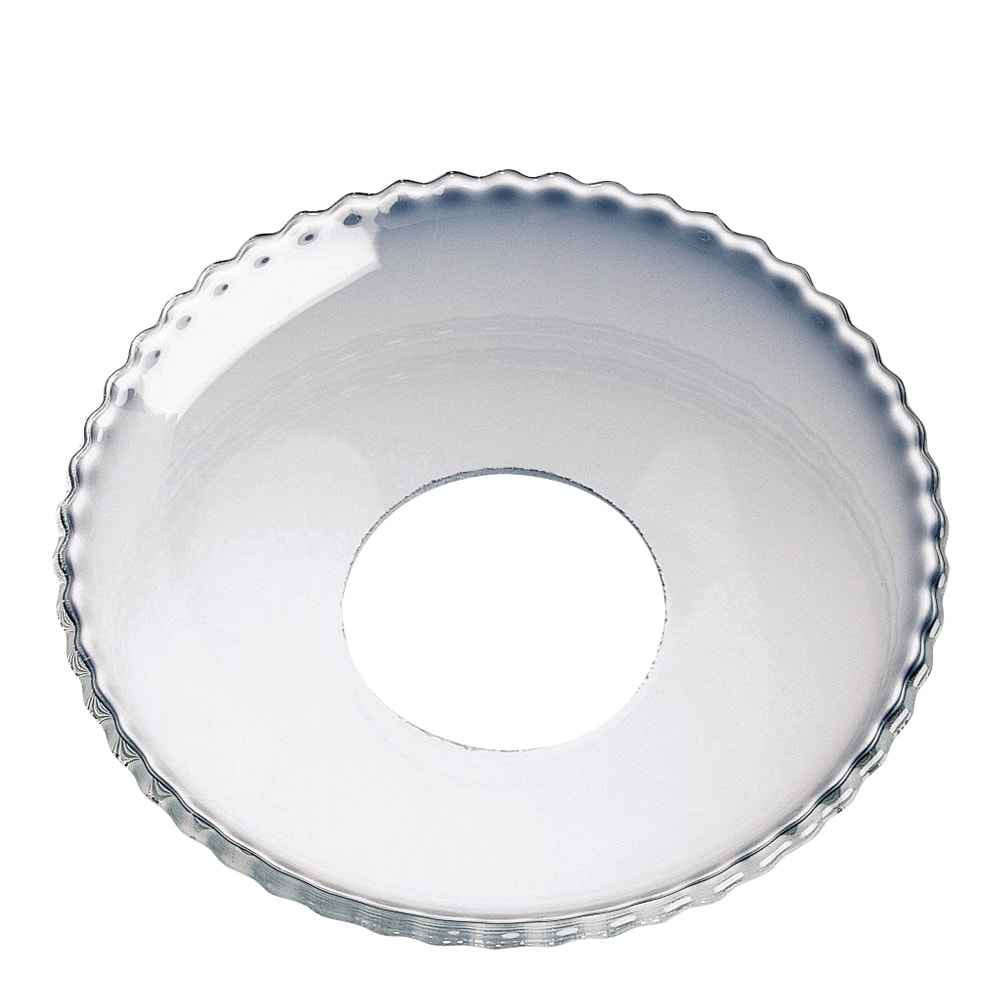 Ljusmanschett 6,5 cm Klar/pärlkant