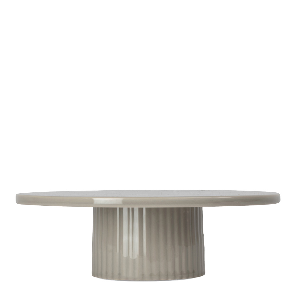 Flora Tårtfat 25,5 cm Beige