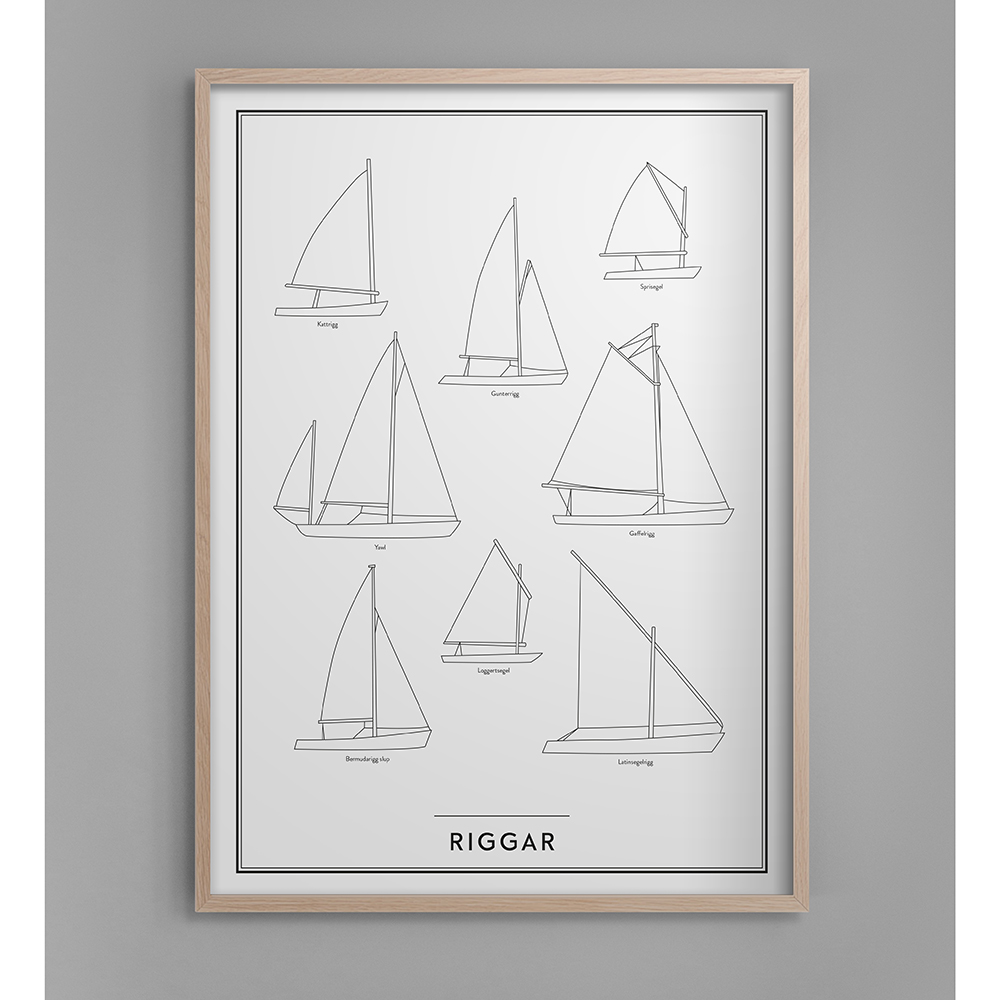 Poster 30x40 cm Riggar