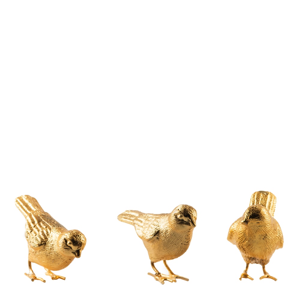 Sparrows Fåglar 3-pack Guld