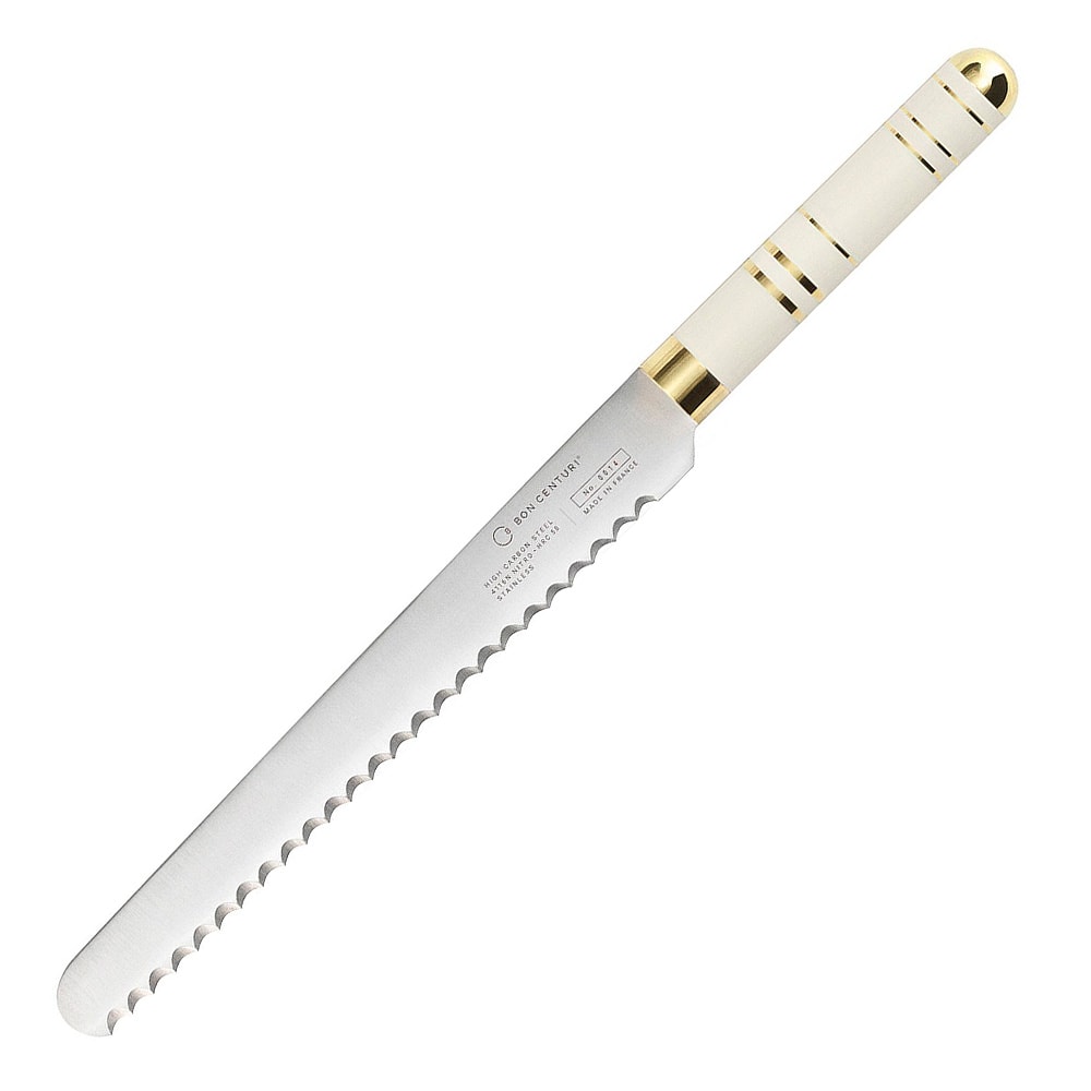 Oyster White Brödkniv 23 cm Vit