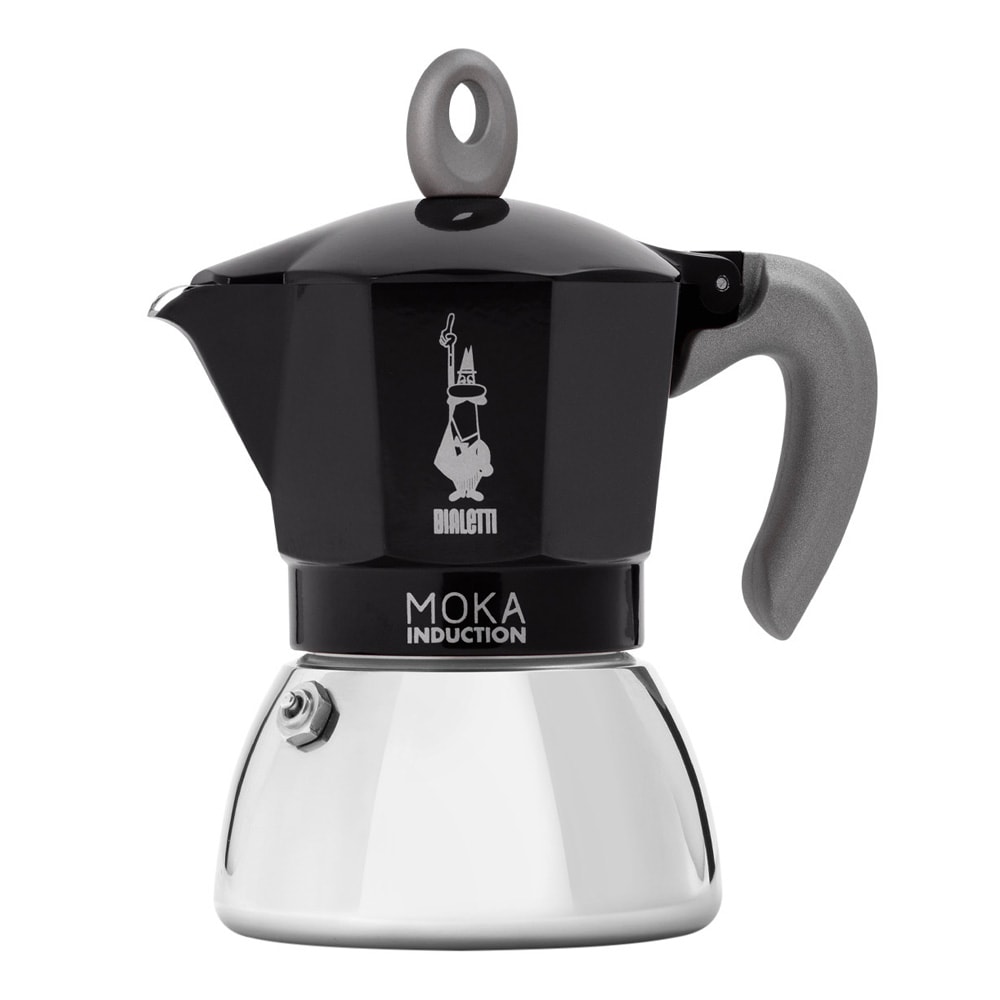 Mokka induction Mokabryggare 6 koppar Svart