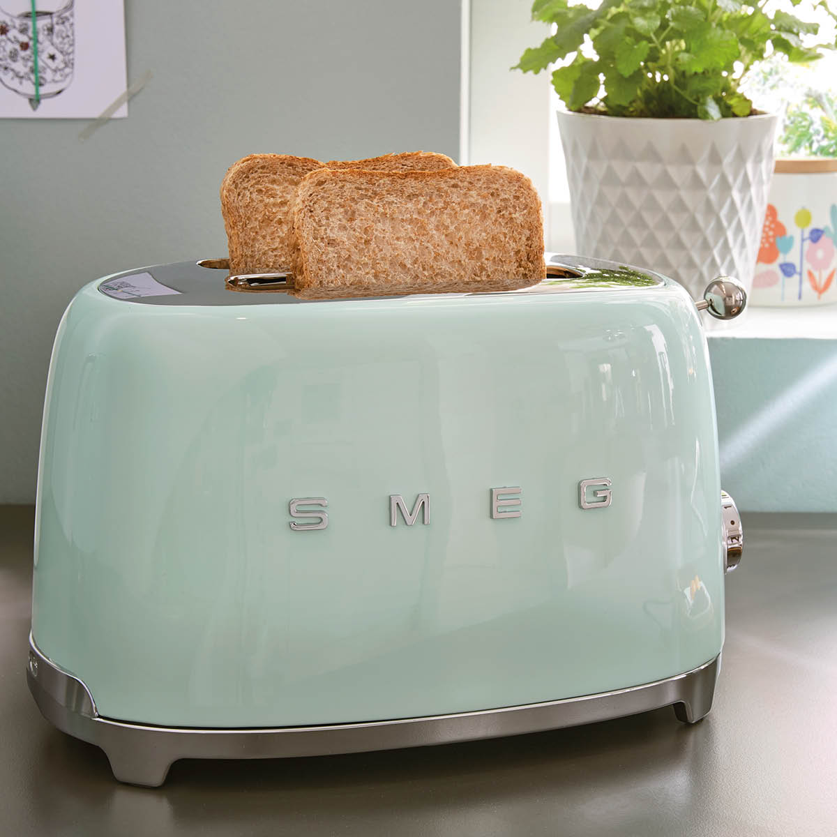 Smeg 50's Style Brödrost 2 skivor Grön