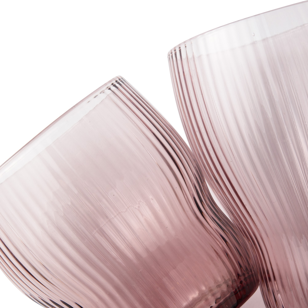 Pum Glas 9 cm 2-pack Lila