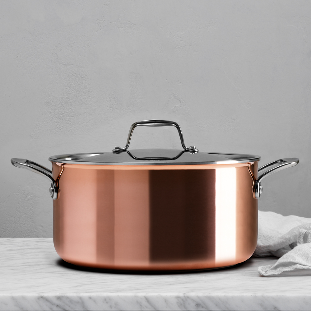 Signerat Gryta 5,3 L Koppar