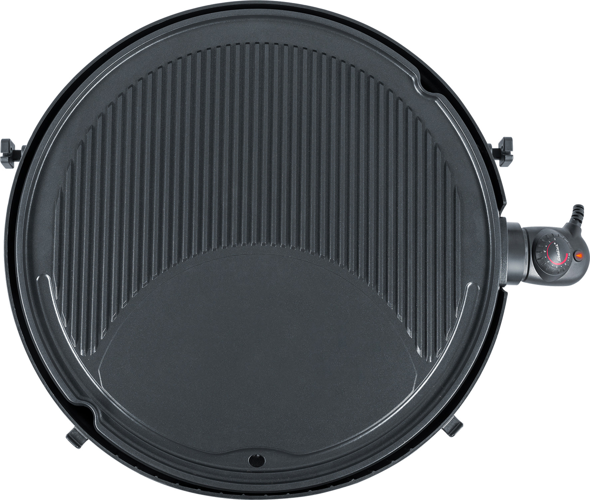 Stående Grill med Lock Svart/Grå