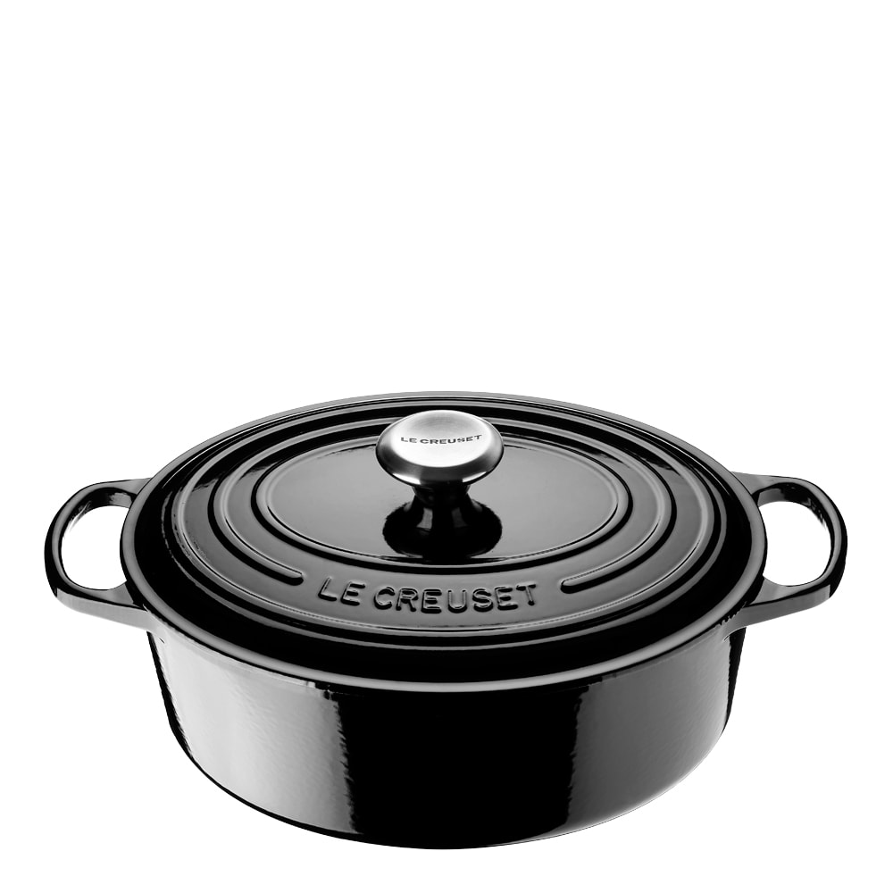Signature Gjutjärnsgryta oval 27 cm 4,1 L Svart blank