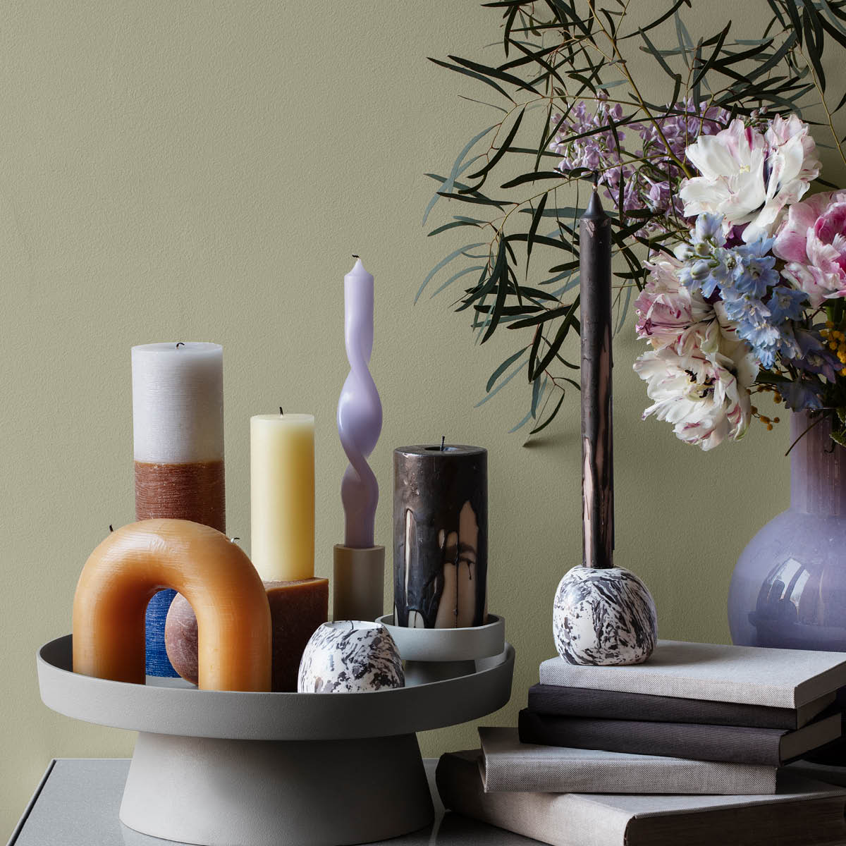 Bend Ljus 14,5 cm Tan