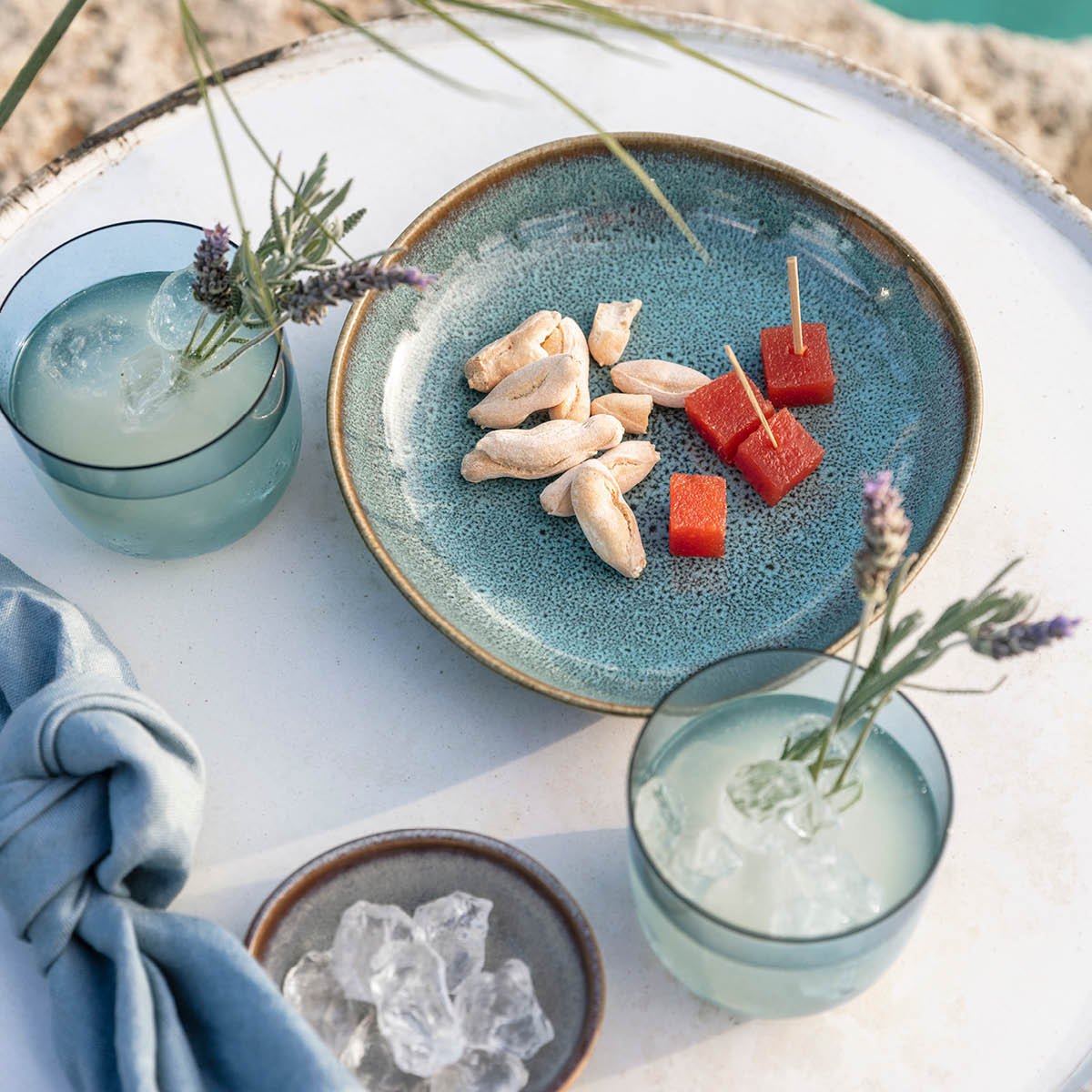 Lave glace Skål flat 22 cm