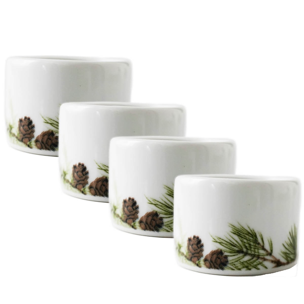 Nostalgi Servettring 4-pack Vit/Grön