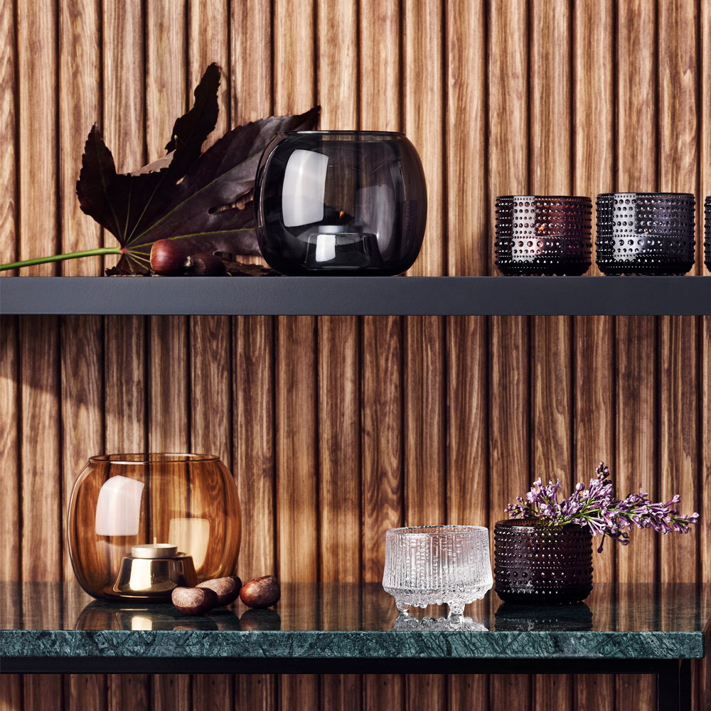 Kaasa Ljuslykta 14,1x11,5 cm Grå