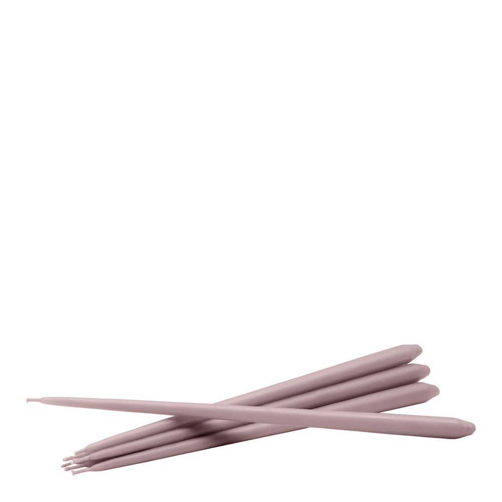 Stoff Nagel Kronljus 29 cm 6-pack Soft Rose