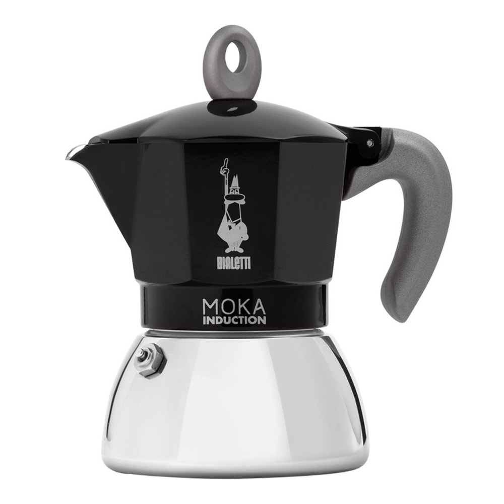 Mokka induction Mokabryggare 4 koppar Svart