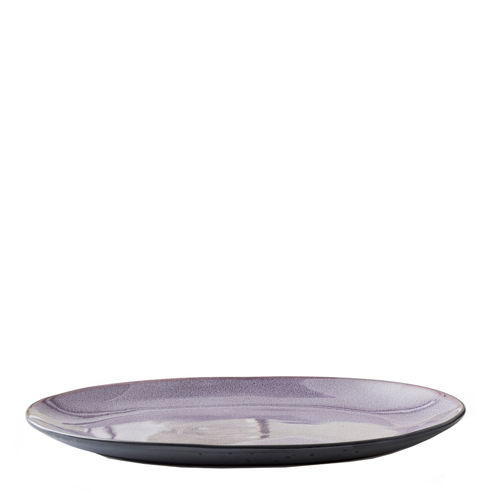 Fat Oval 36x25 cm Svart/Lila