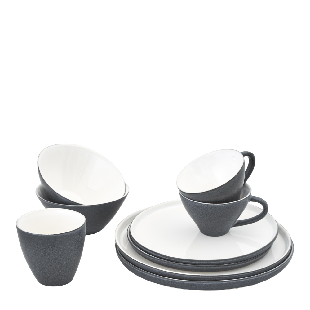 Kontrast Tallrik 21,5 cm  Mörkgrå