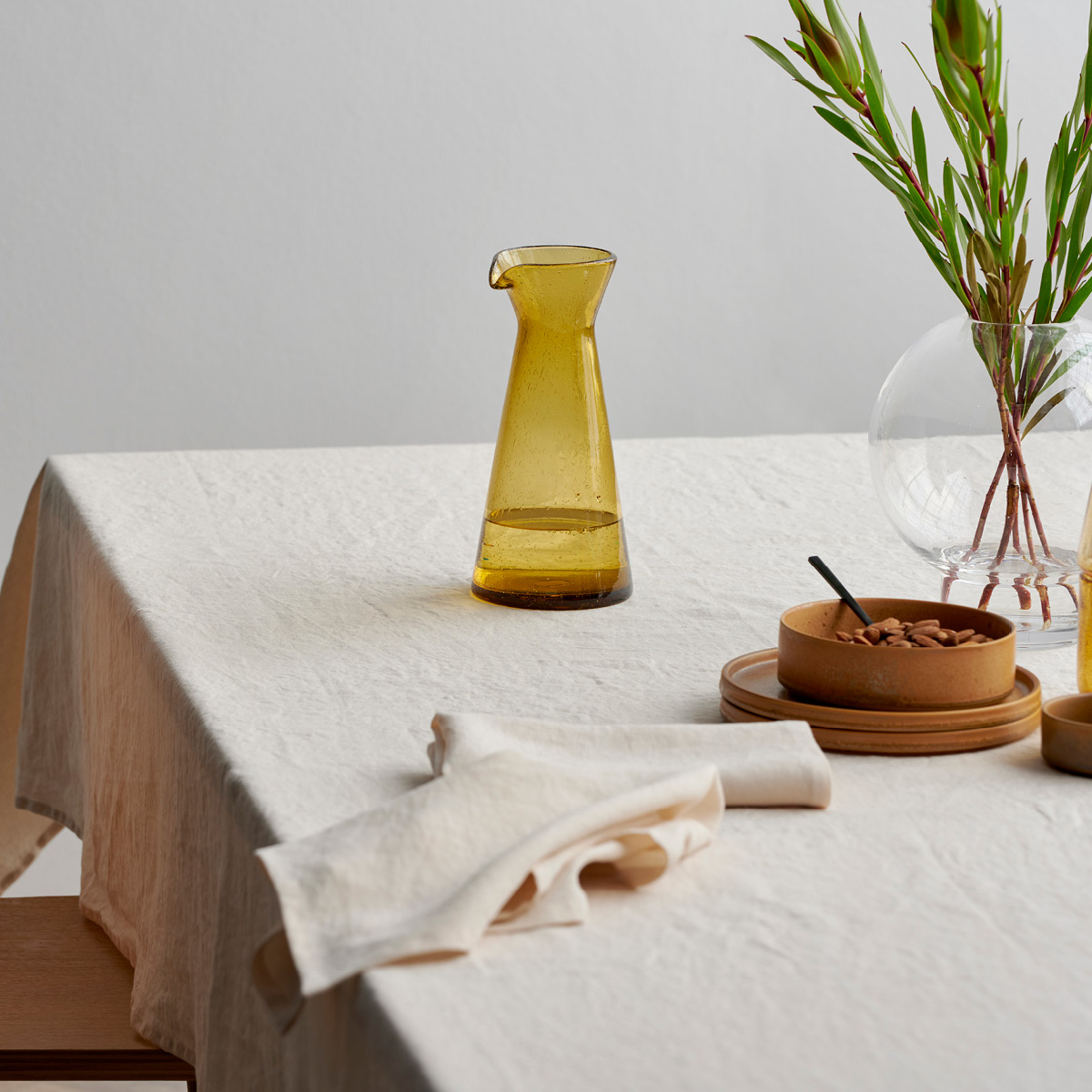 Pure Linen Tygservett 45x45 cm 2-pack Ecru