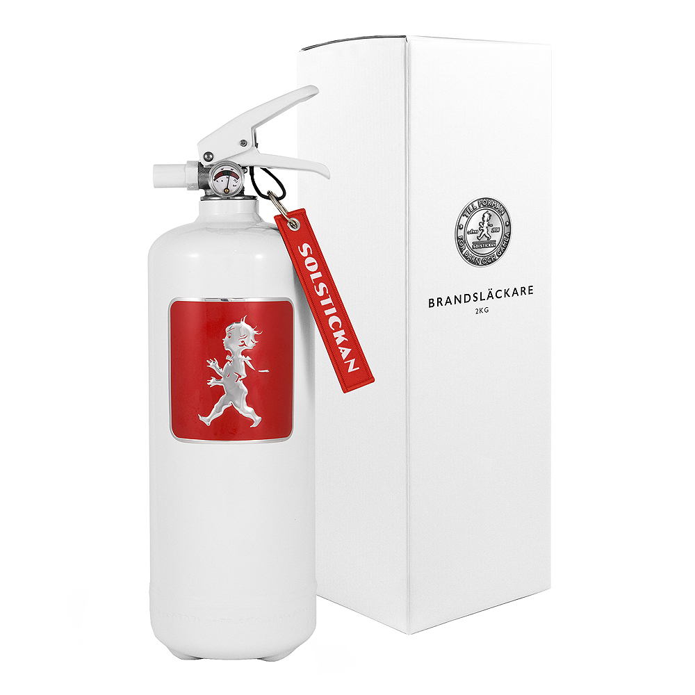 Solstickan Brandsläckare 2 kg Vit/Rött emblem