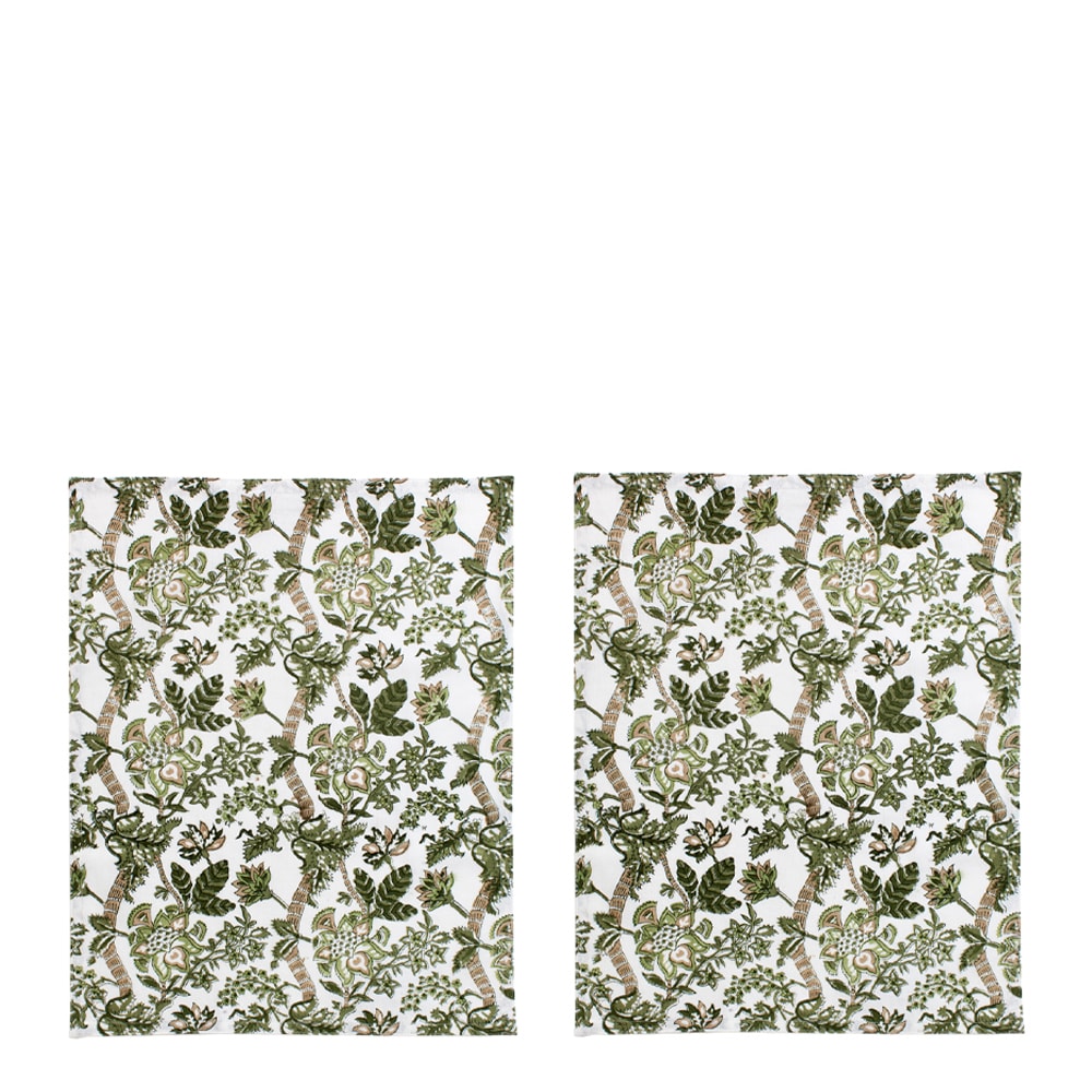 Paradis Kökshandduk 70x50 cm 2-pack Grön