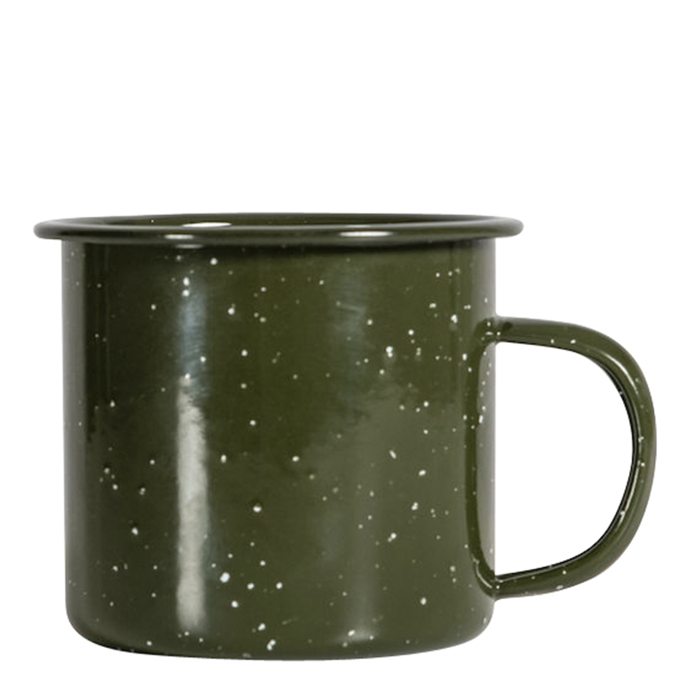 Doris Emaljmugg 35 cl Grön