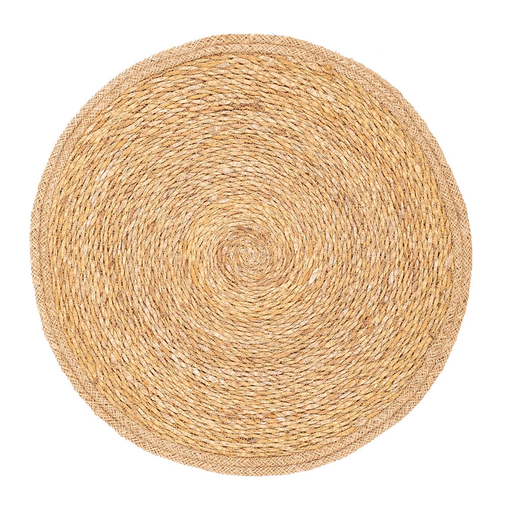Jute Bordstablett Rund 38 cm Natur