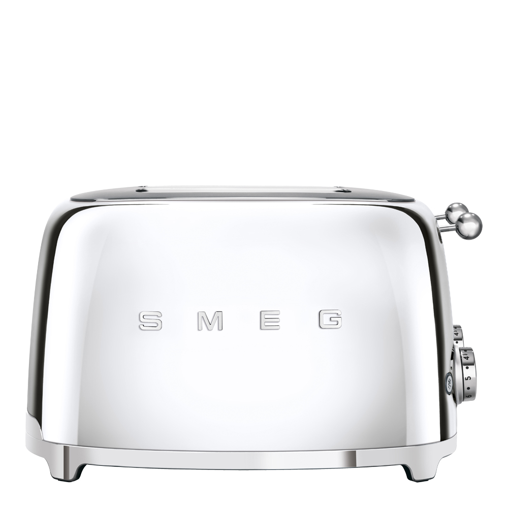 Smeg 50's style Brödrost 4 skivor kvadrat Krom