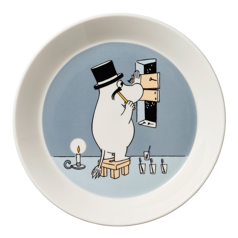 Mumin Tallrik Muminpappa Grå