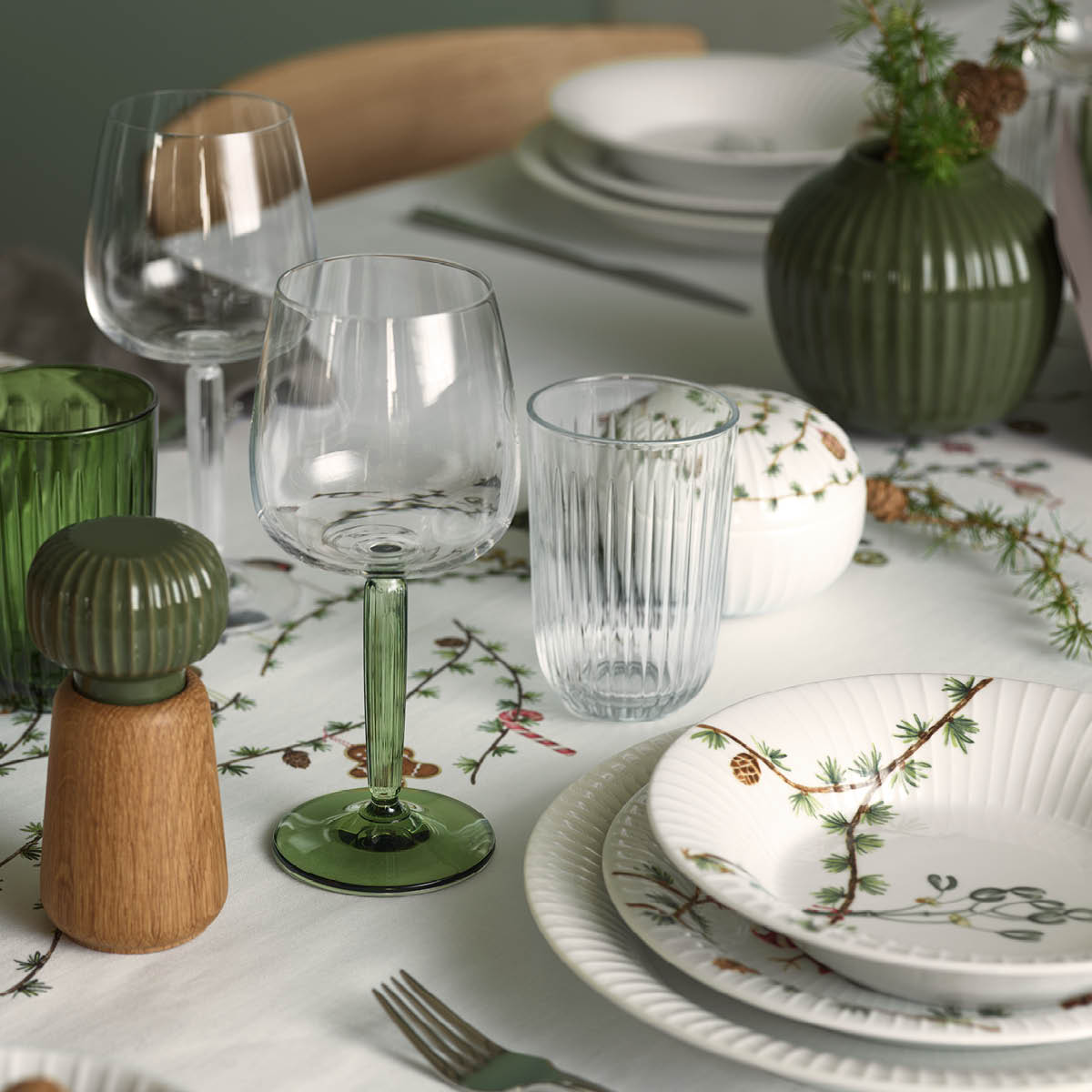 Hammersh?i christmas Tallrik 19 cm Vit