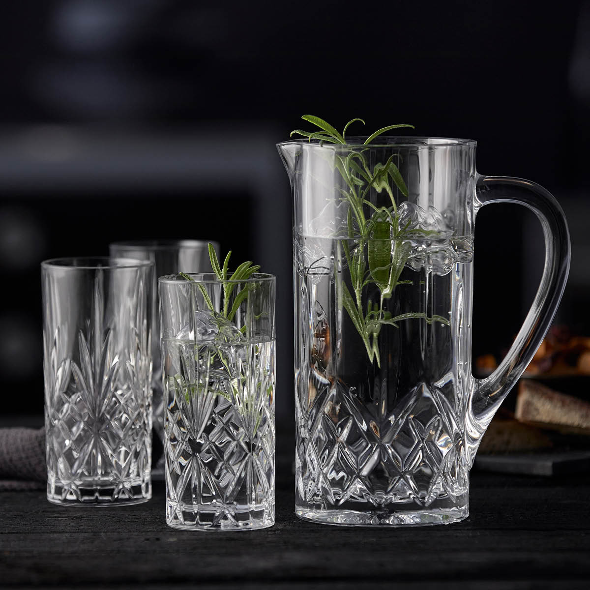 Melodia Karaff Set 7 delar Kristall Klar