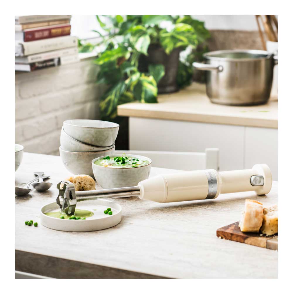 KitchenAid Cordless Stavmixer Sladdlös Crème Vit