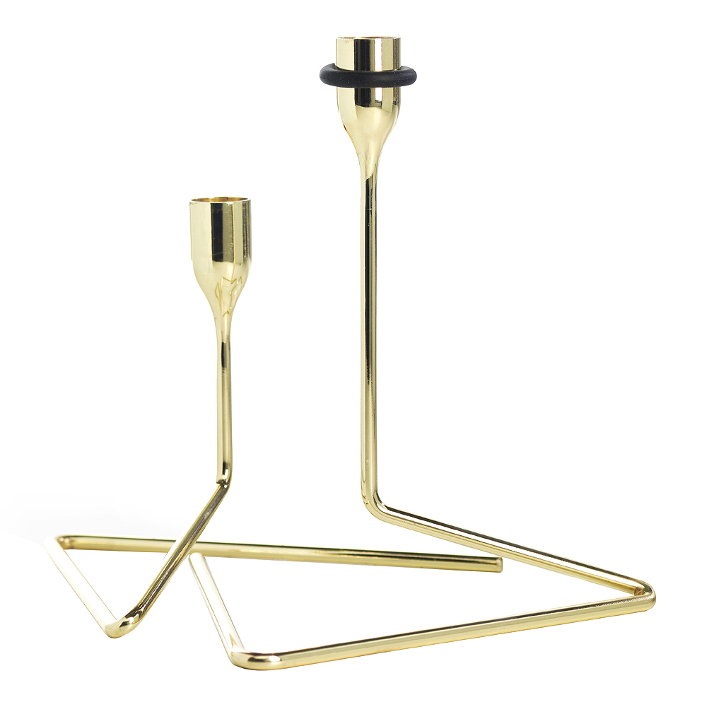 Puzzle Ljusstake 2 delar Guld