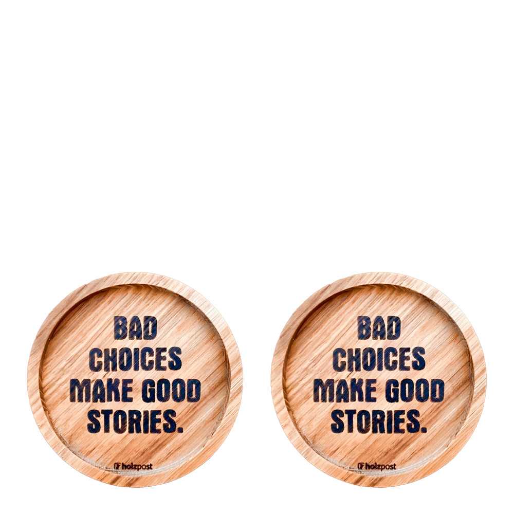 Underlägg med Citat 2-pack Ek