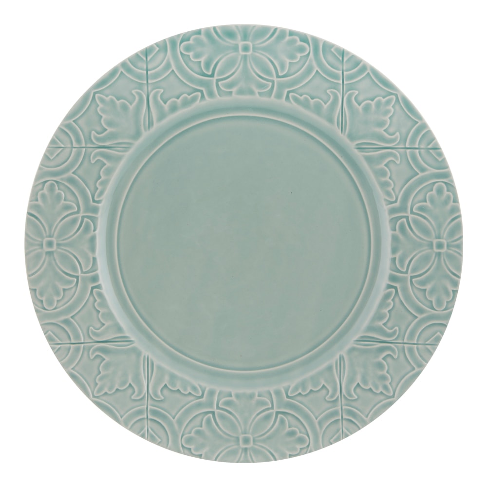 Rua Nova Tallrik flat 28 cm Aqua