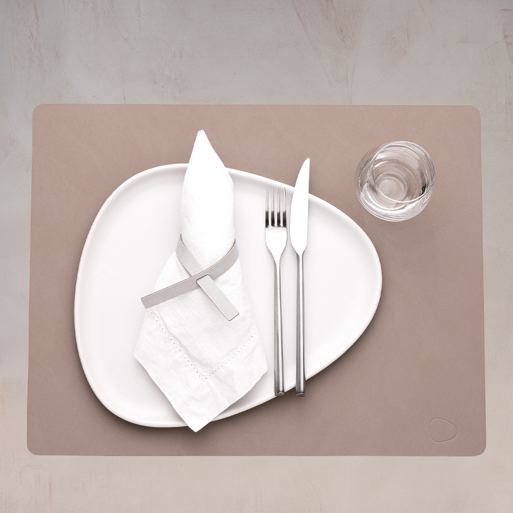 Nupo Square Bordstablett L 35x45 cm Clay Brown