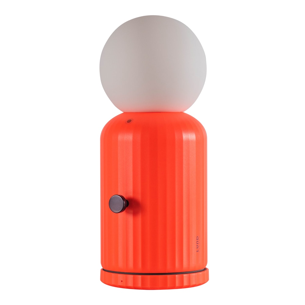 Skittle Lampa med Laddare Coral