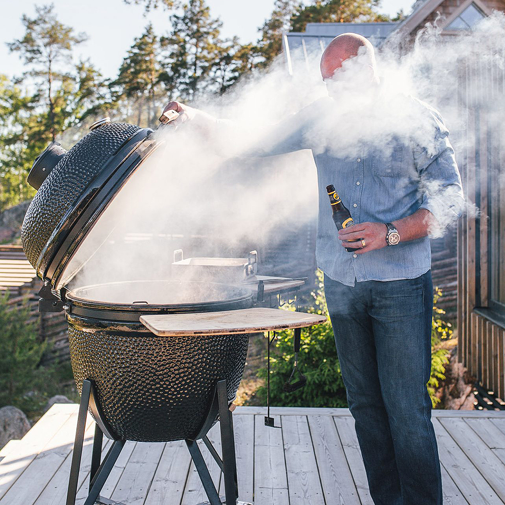 Grill Maxi 25" med tillbehör Svart