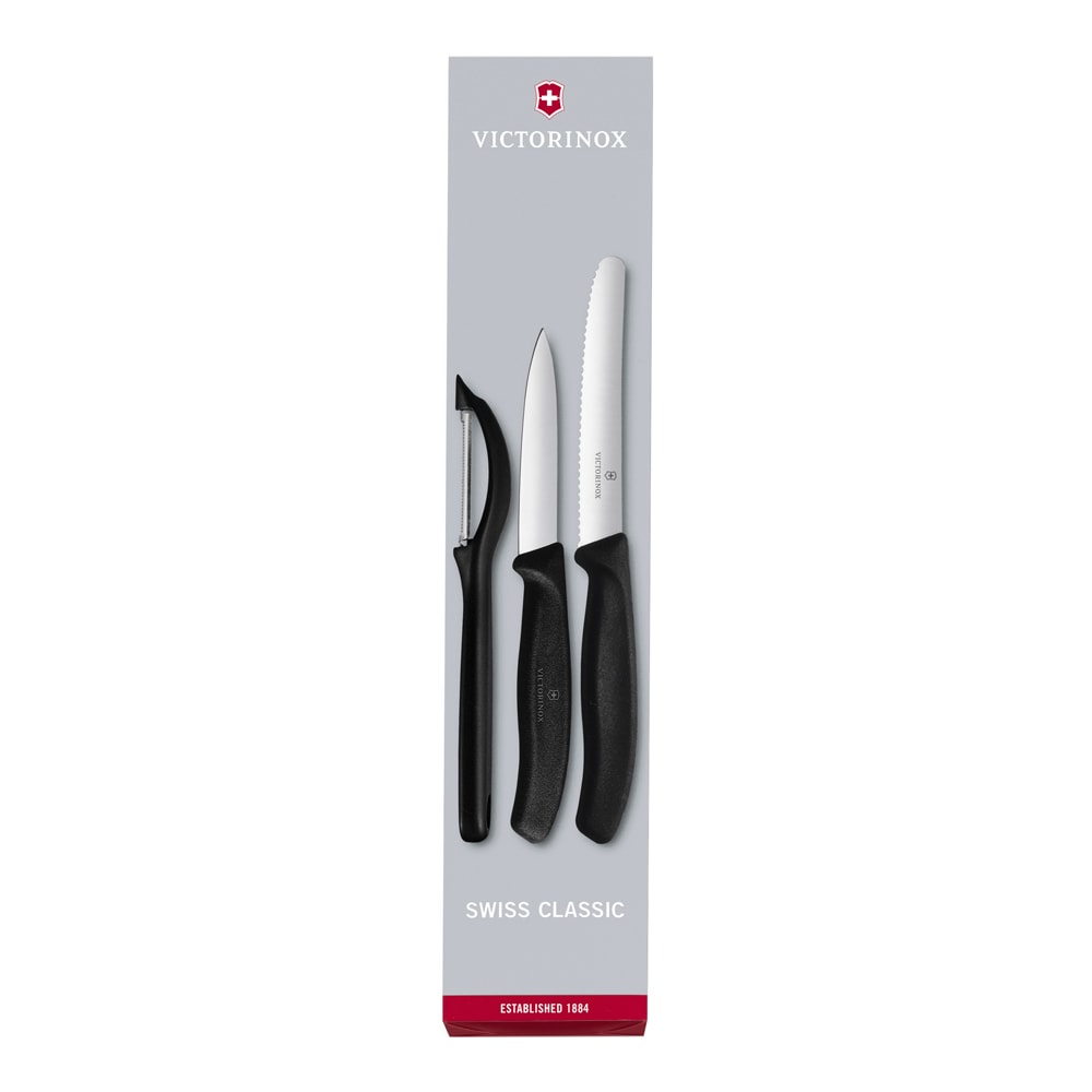 Swiss Classic Skalknivset 3 delar Svart