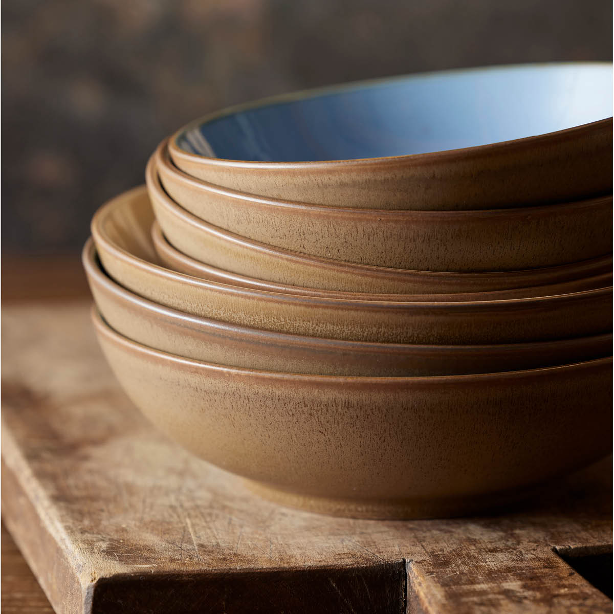 BITZ Pastaskål 20 cm Wood/Ocean