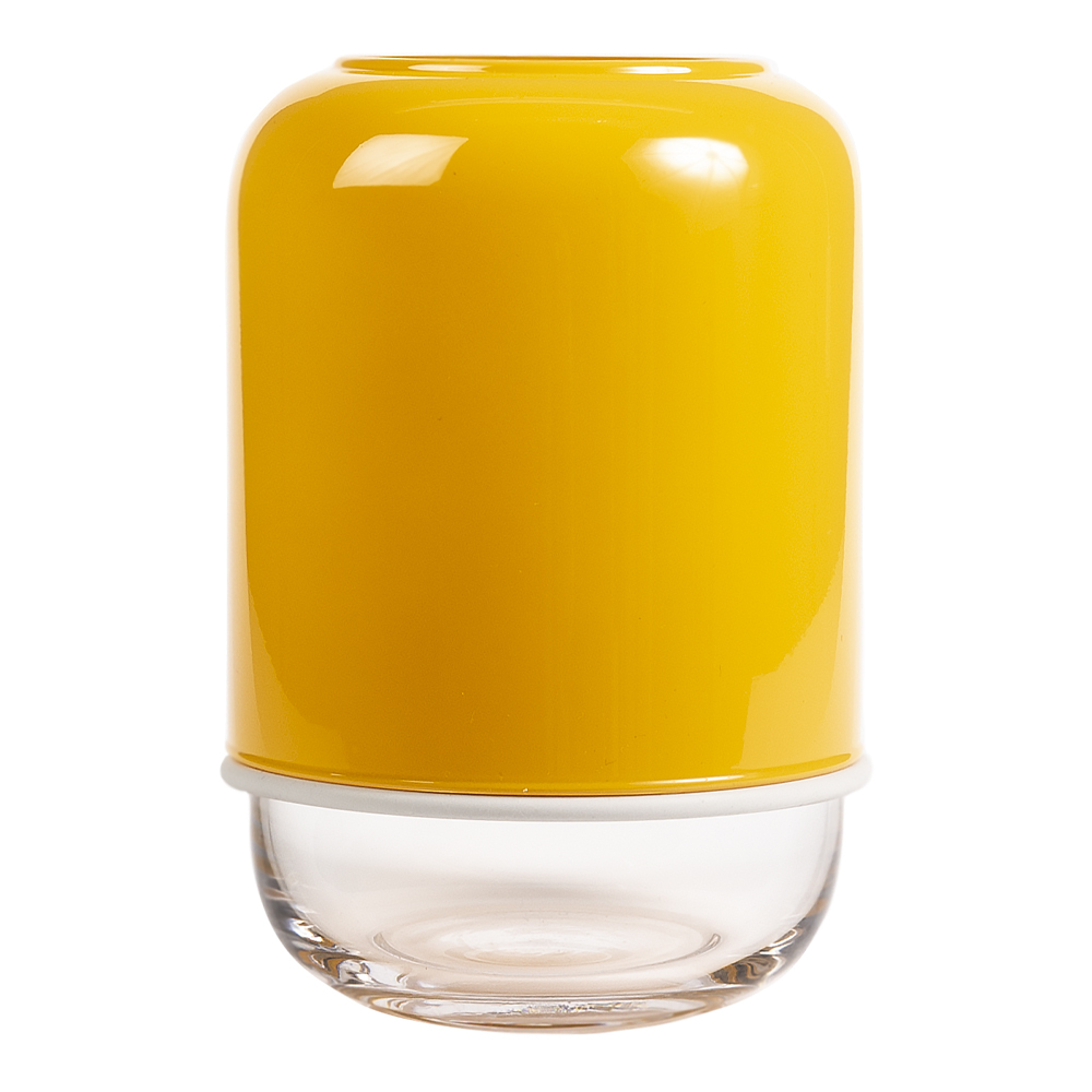 Kapsel Justerbar Vas Glas Gul/Klar