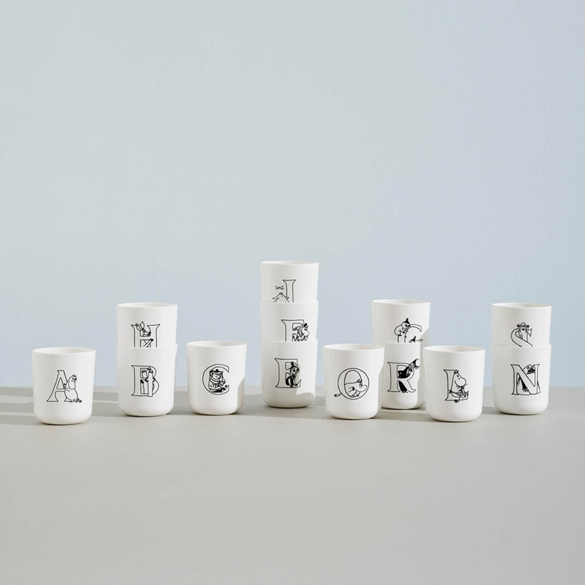 Moomin ABC Mugg 20 cl G Vit