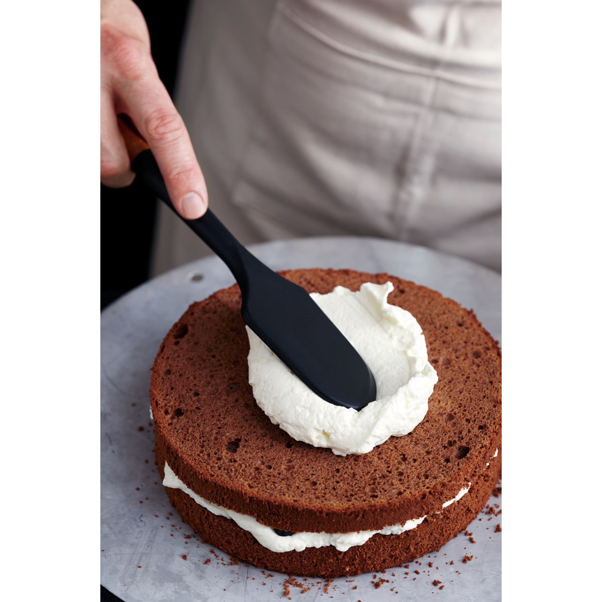 Gadgets Degskrapa 30 cm Silikon/Akacia