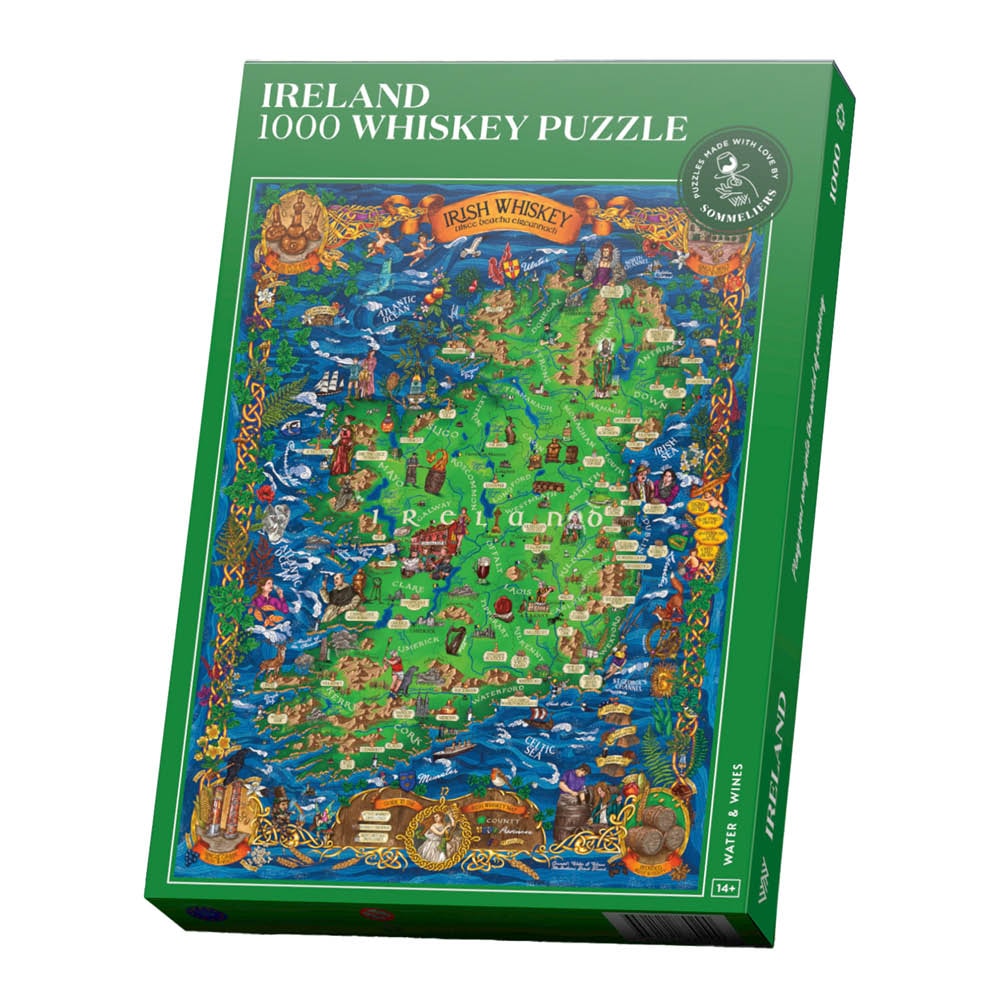 Whiskey Pussel - Irland 1000 bitar Grön