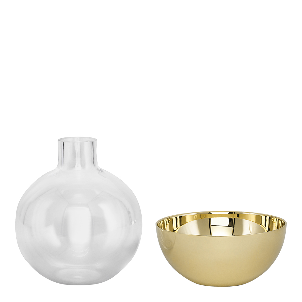 Pomme Vas/Lykta 9,5 cm Mässing