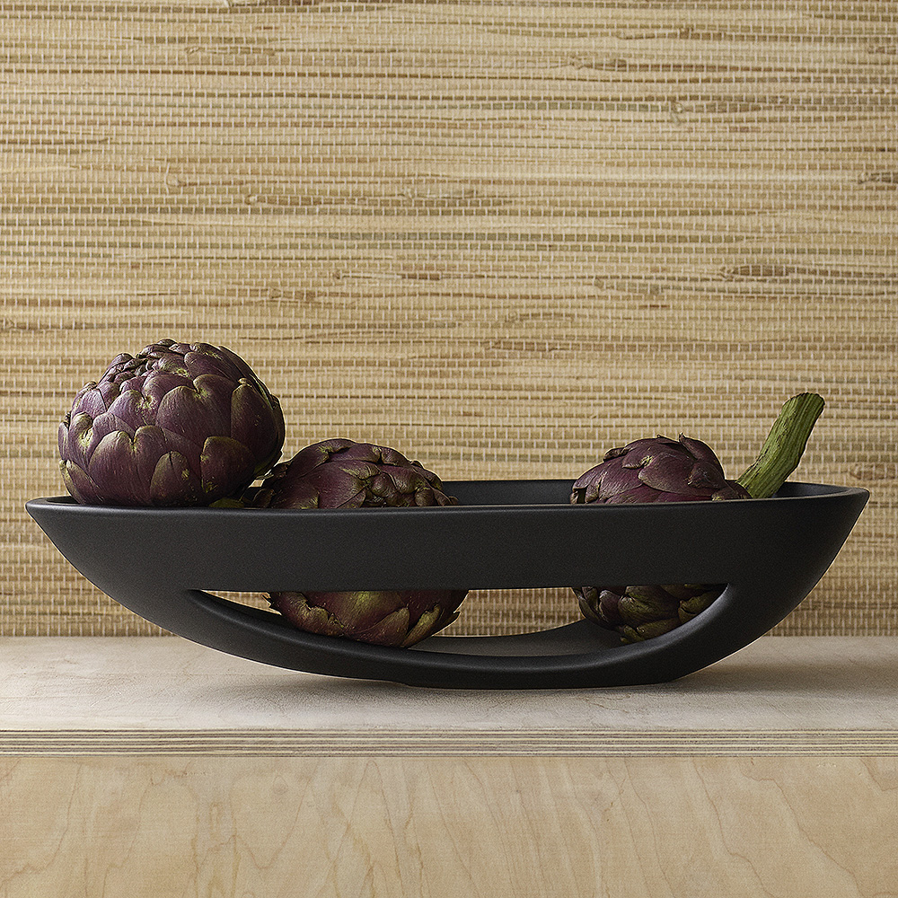 Kokong Skål genombruten 40x23,5 cm Brun