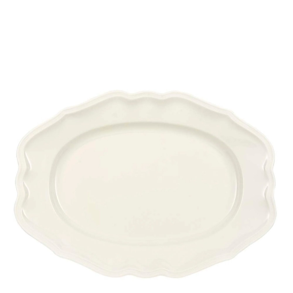 Manoir Fat oval 37 cm Vit