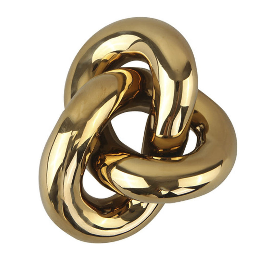 Knot Table Skulptur 6 x 11,5 x 9 cm Guld