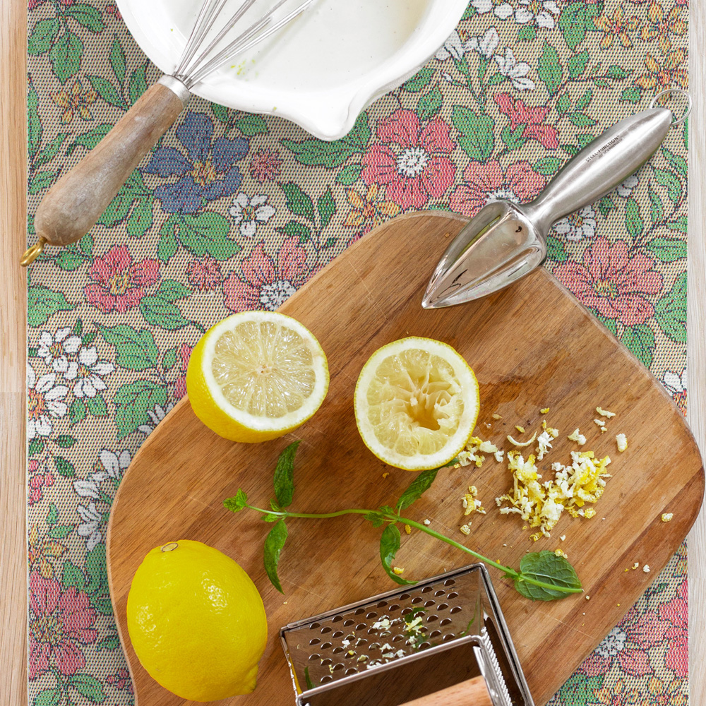 Blomsteräng Bordslöpare 35x120 cm Rosa