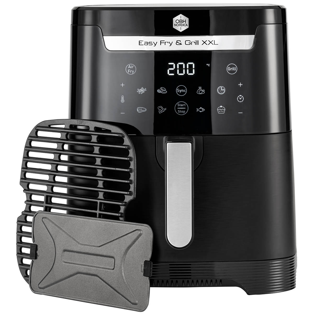 Easy Fry & Grill XXL 2-i-1 airfryer AG8018S0 Svart