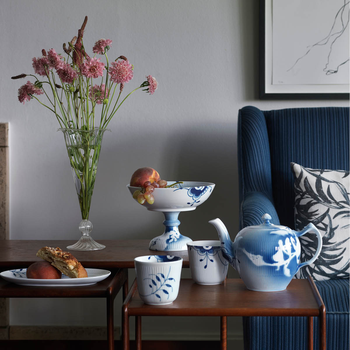 Blue Fluted Mega Termomugg 26 cl