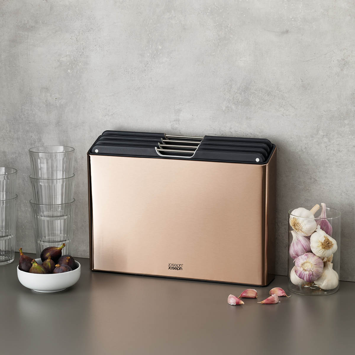 Folio Steel Skärbräda Set 35,5x26,5 cm Rosé guld