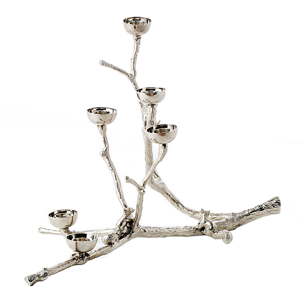 Twiggy Ekorre Kandelaber Silver